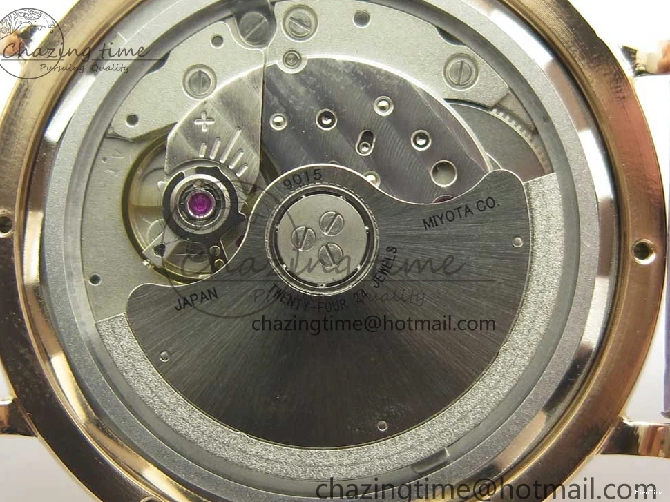 MIROTIME 0224 SportInspired Portofino IW458101 RG MK 1:1 Best Edition Gray Dial On Brown Leather Strap MIYOTA 7165